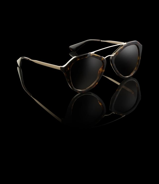 Prada-Designer-Sonnenbrillen-Metall-Brillenbügel-Eyewear