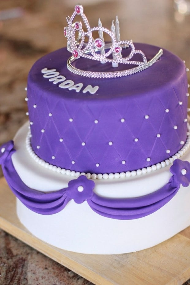 Prinzessin Geburtstagsparty Torte Ideen Thema Zuckerperlen