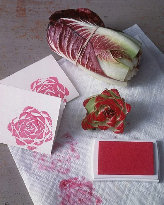Rosenform-Stempel-kreative-Ideen-rote-Farbe