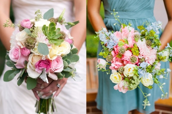 Sommer-Hochzeit-Brautkleider-Jungfern-Kleid-Schmuck-Blumenstrauß-Ideen