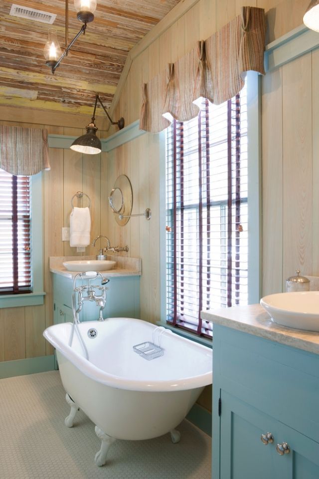 Stauraum-Lösungen-kleines-Badezimmer-einrichten-vintage-möbel