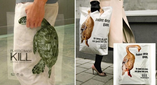 Tierschutz-bedrohte-Arten-Plastik-Einkaufstüten-mit-Tierbildern