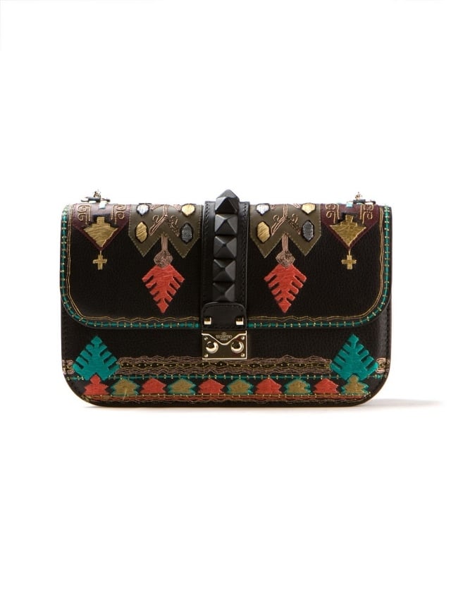 Designer-Handtaschen 2014 VALENTINO-umhaengetasche-indianer-muster-braun