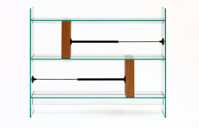 System Holz Details Glas hergestellt moderne Möbel