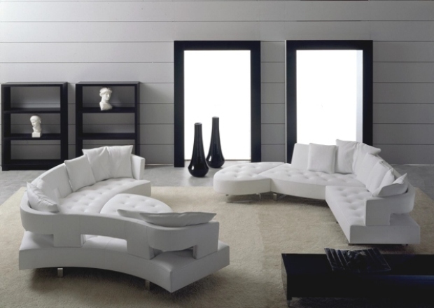 Weiß-Leder-Sofa-Wohnzimmer-Möbel-individuelle-gestaltung-Modulteile