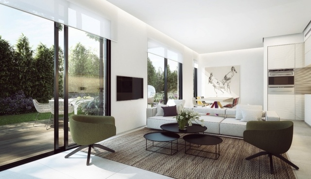 Weiße-Wände-Wohnzimmer-farbenfrohe-textilien-ando-studio-3d