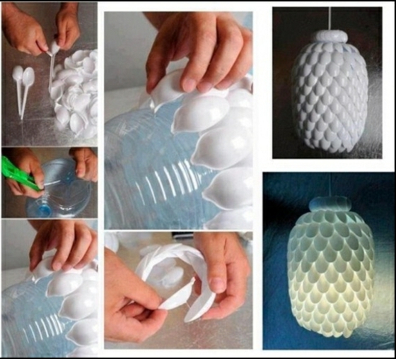 Plastik.Löffel-weiß-kleben-Plastik-Wasserflasche