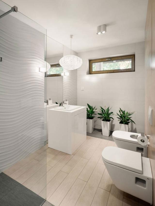 badezimmer-design-saulenwaschbecken-wandpaneele-wellenmuster