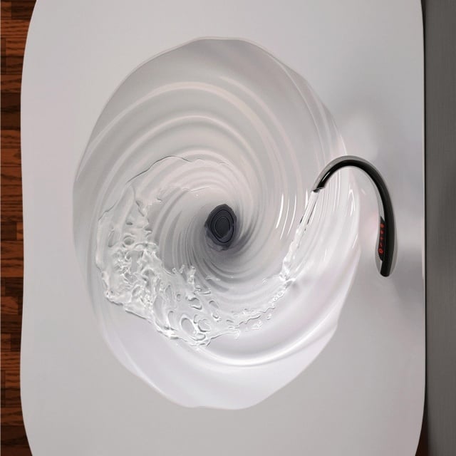 Designer-Waschbecken wirbel-form-vortex-dk-design