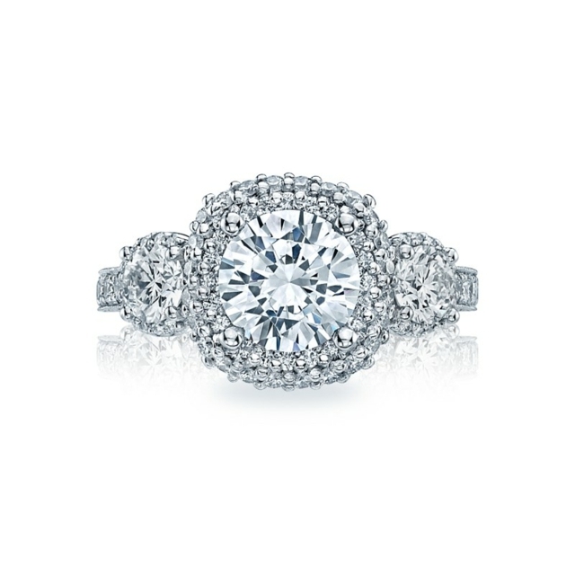 schöner opulenter Designer Verlobungsring mit Diamanten 