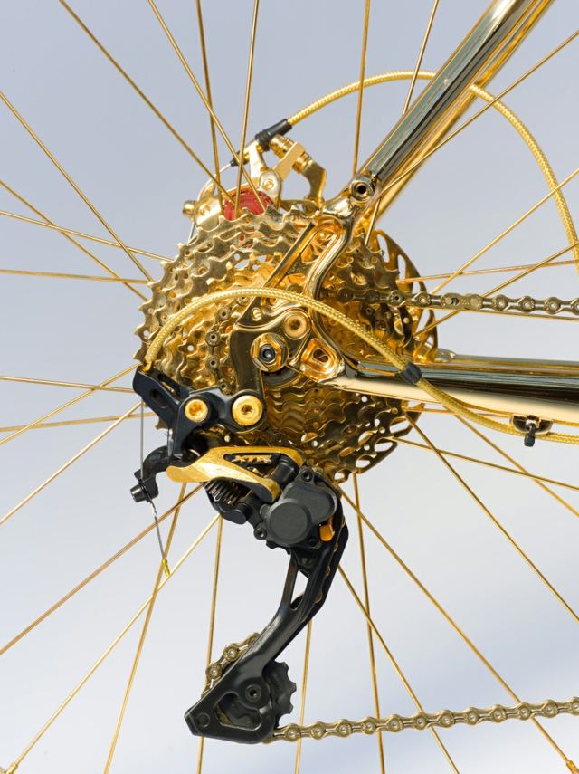 fahrrad speichen gold zahnrad schaltung special edition