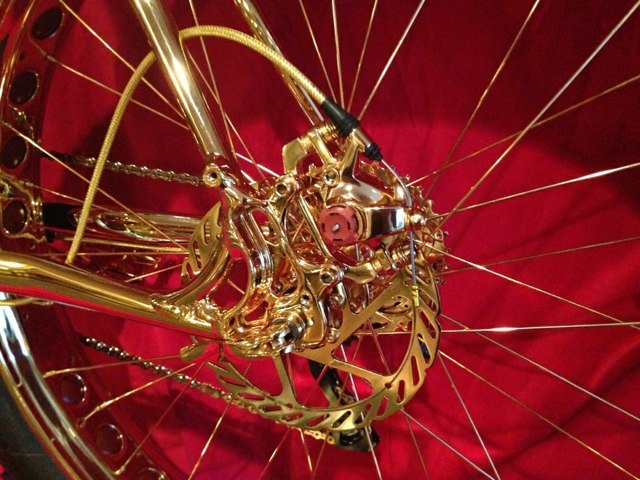 gold bremse speichen fahrrad luxus 24