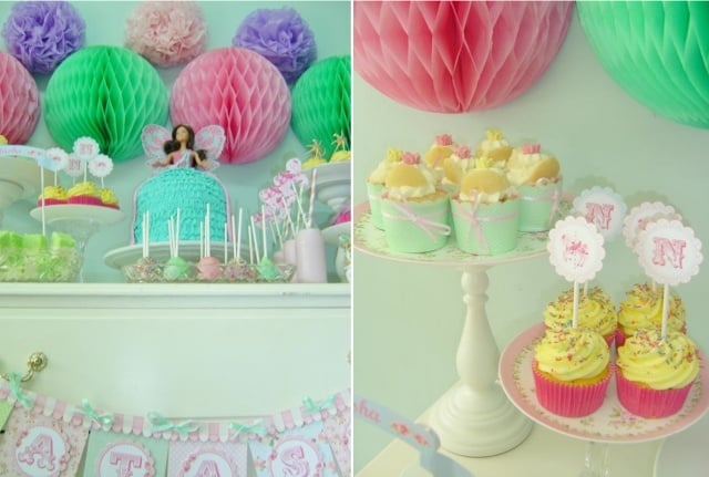 kindergeburtstag-deko-cupcakes-barbie-torte