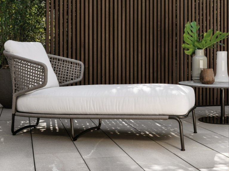 outdoor lounge liegen aston cord outdoor minotti korb grau modern