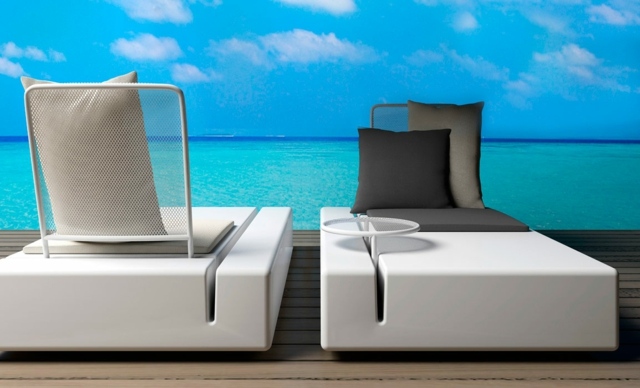 Möbel Outdoor Loungebereich gestalten Terrasse Ideen