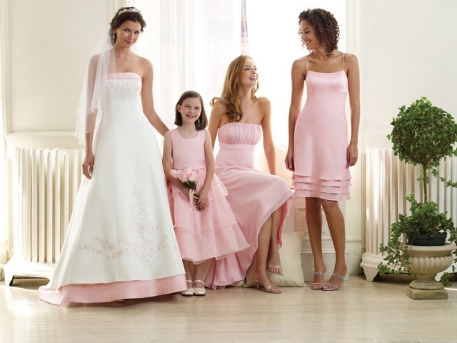 rosa-Brautjungfernkleider-jugendliche-kinder-modelle
