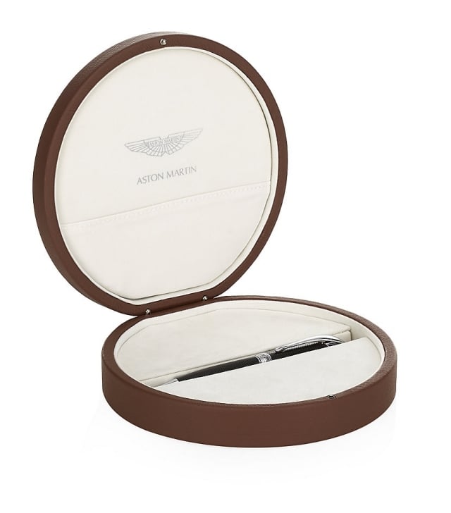 Aston-Martin-kugelschreiber-chrom-runder-kasten exquisite Geschenkideen