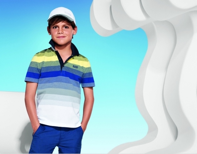 BOSS-Jungenkleidung-Poloshirt-lange-hose-mit-gürtel-sommer-serie