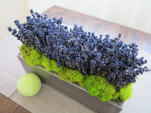 Tisch Lavendel Pflanztopf grüne Deko