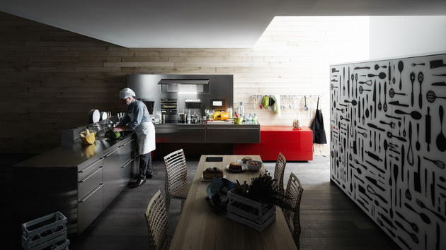 Edelstahl-Küche-Artematica-valcucine-coole-moderne-interieurs-durchdachte-details