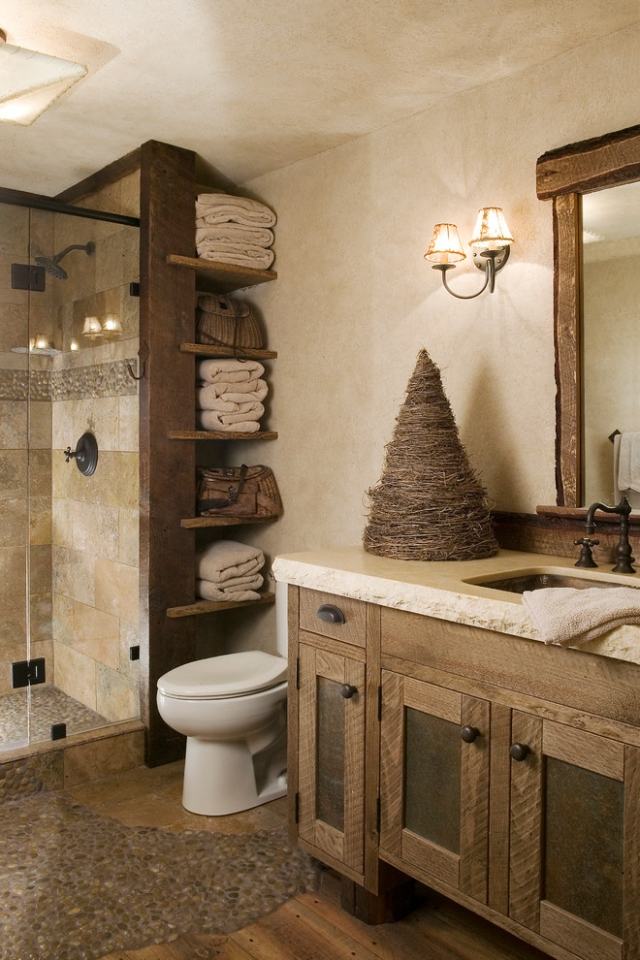 Gemütlichkeit-im-Badezimmer-moderner-landhausstil-einrichtungsideen