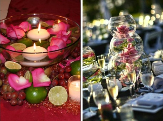Glasschale-mit-Rosenblüten-Tischdeko-mit-Obst
