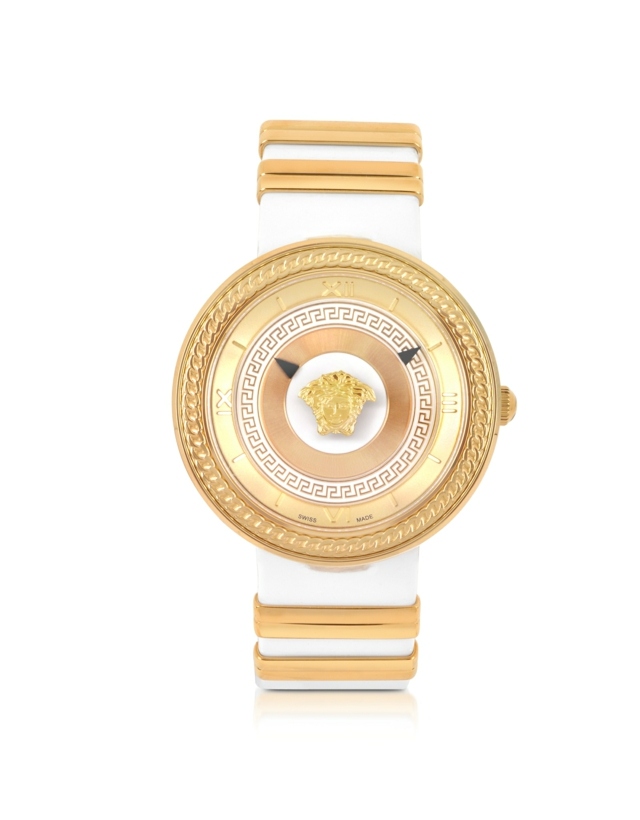 Armbanduhr Versace rund Zifferblatt modernes Design