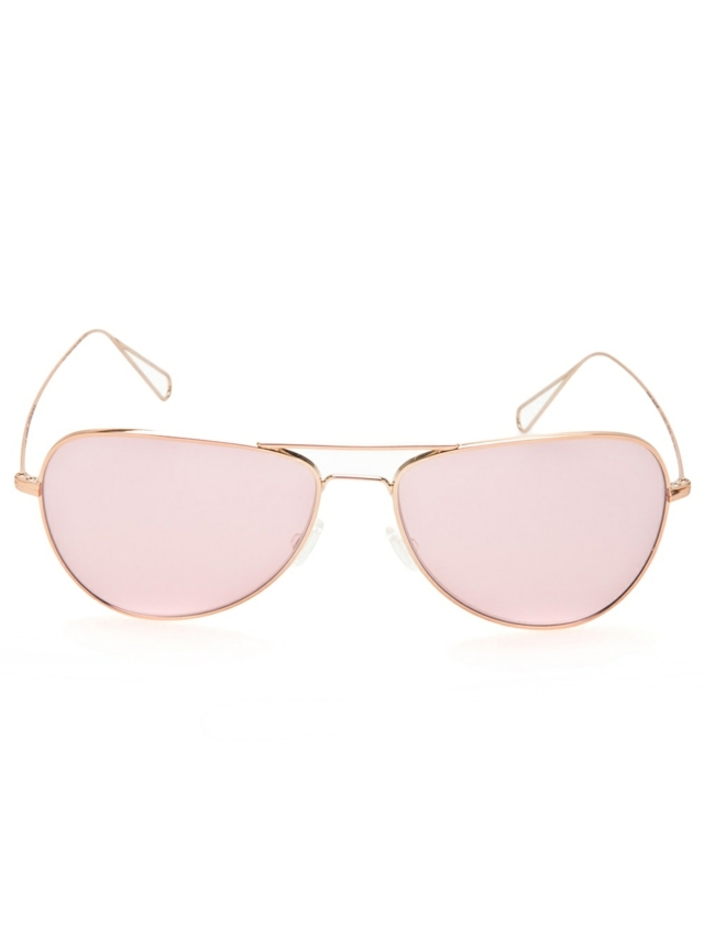 Designer-Sonnenbrille-hellrosa-Metall-Brillenfassung