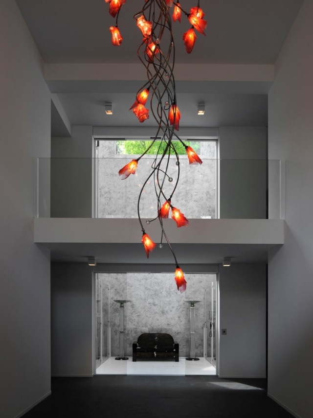 Immobilie-Innenarchitektur-Schlichtheit-Raffinierte-Details-lampen-design