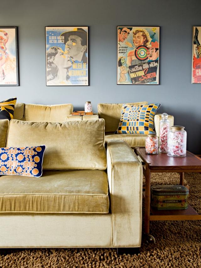 Pop-Art-wohnräume-Farbe-Gold-anpassungsfähig-wandelbar-Samtige-Oberfläche-Sofa