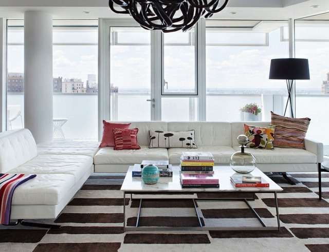 Beine stilvoll elegant Einrichtung Wohnzimmer weiße Möbel