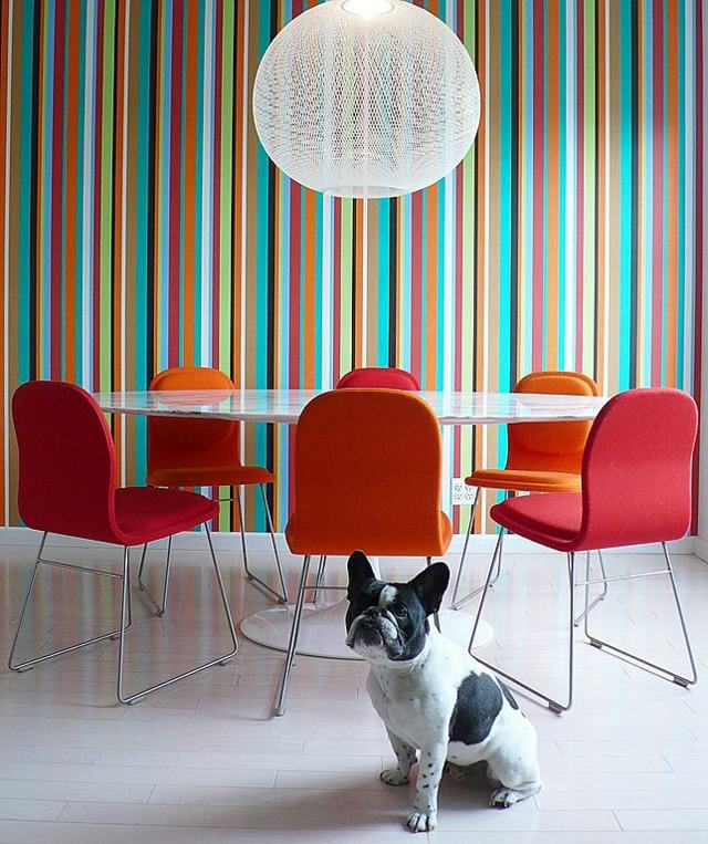 Wandfarbe Ideen cooles Design moderne Motive