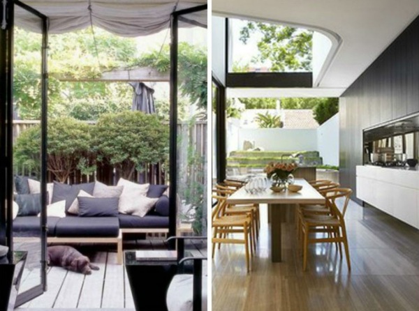 Terrasse-als-gleiche-Ebene-Hund-Veranda-mit-Zaun-aus-Holz