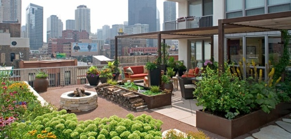 Urbaner-Stil-Terassengestaltung-Dachterrasse
