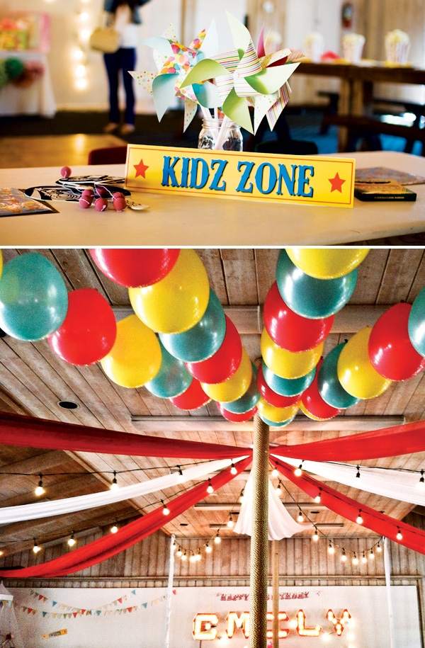 dekoideen-geburtstag-zirkus-vintage-partygirlande-luftballons-lichterkette