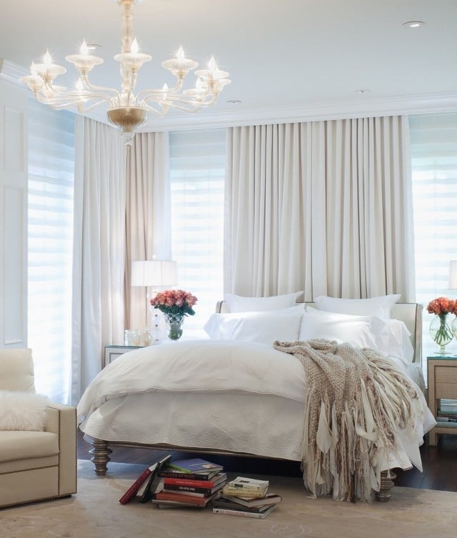 gardinen-trends-blickdicht-unifarben-schlafzimmer-klassische-möbel