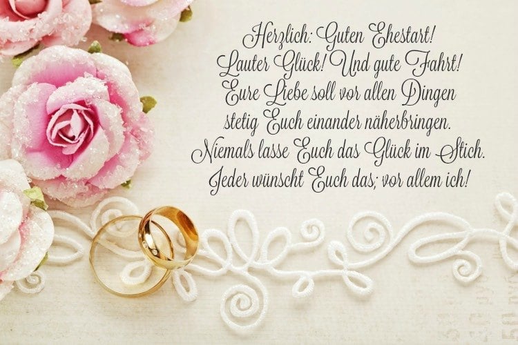 Originelle Hochzeitswunsche Fur Das Brautpaar Und Zitate Von Dichtern