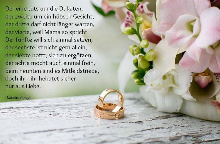 Originelle Hochzeitswunsche Fur Das Brautpaar Und Zitate Von Dichtern
