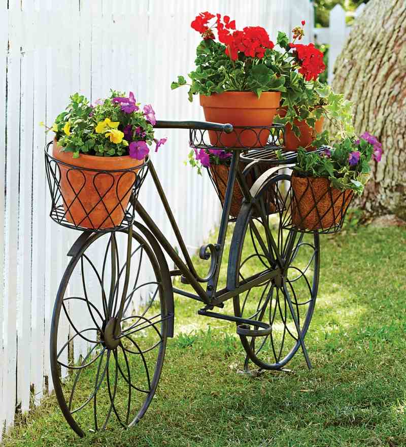 Kreative Gartenideen Deko Aus Altem Fahrrad Selber Machen