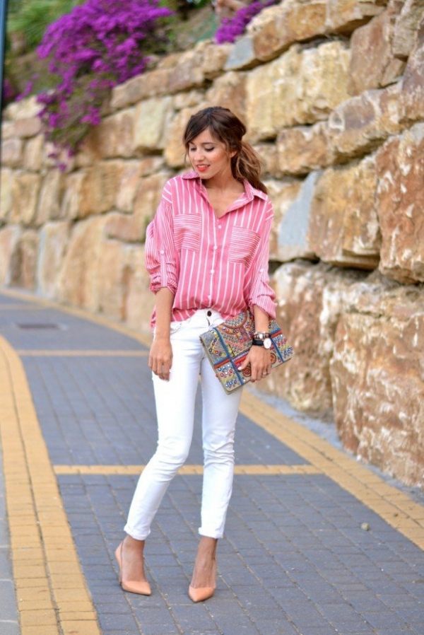 mode-2014-frauen-pink-weiß