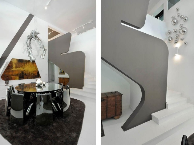 moderne-wohnung-dekorative-elemente-innenarchitektur-treppenhaus-geländer