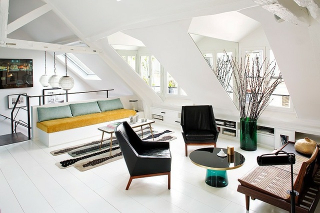 Dachschräge Sofa Set skandinavischer stil