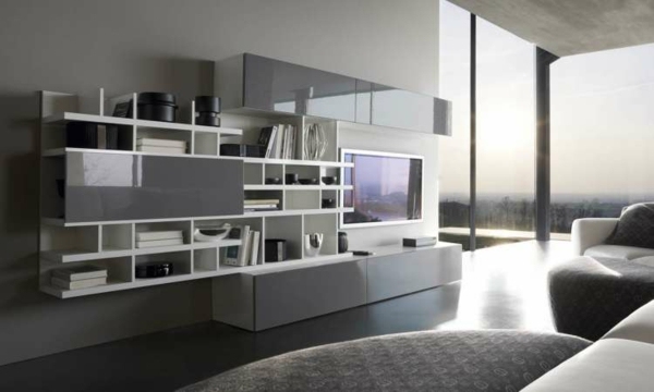 modernes-Wohnzimmer-eingebautes-Regal-Schrank-System-Penthouse