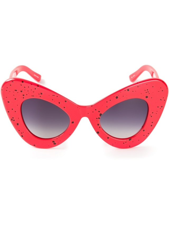 Cat-eye-wear-rot-gepunktet-dunkle-Sonnenschutzgläser