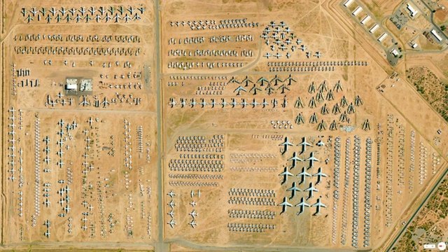 satellitenbilder der welt 309th Aerospace Maintenance arizona