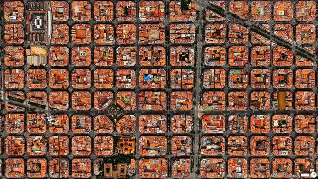 satellitenbilder der welt barcelona spanien viertel