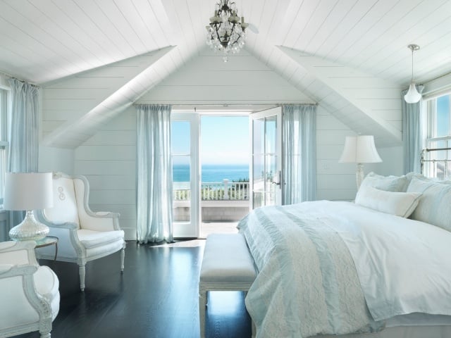 schlafzimmer-beach-stil-sonnenschutz-gardinen-elegant-fließender-stoff