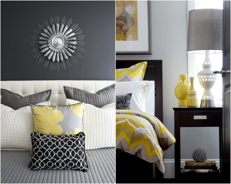 schlafzimmer-grau-gelb-weiss-moderne-einrichtung