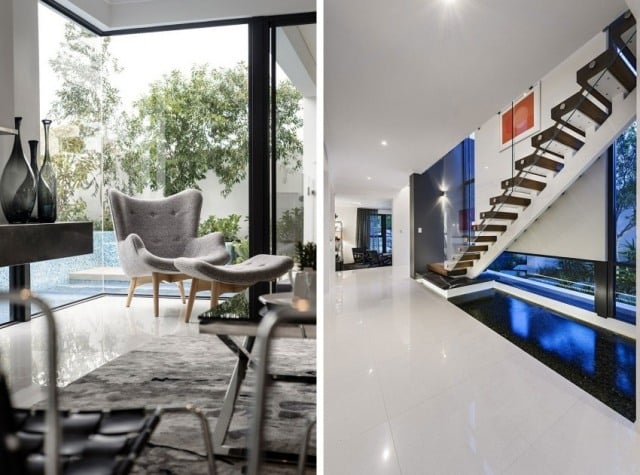 schwarz-weiß-innendesign-farben-wohnzimmer-treppenhaus-ideen