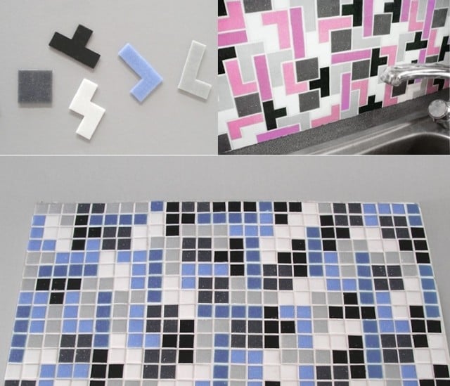 tetris-mehrfarbig-dekor-fliesen-küchenrückwand-ideen